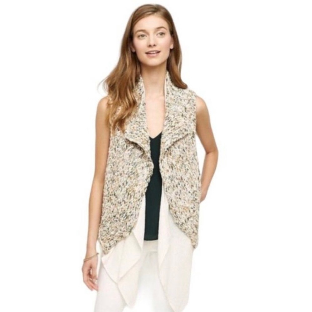Anthropologie Knitted & Knotted Cable Sweater Vest